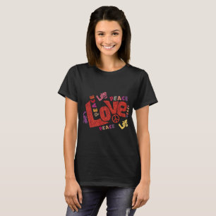 Women's Radiant Love Spectrum Tee - Lebendige Kuns