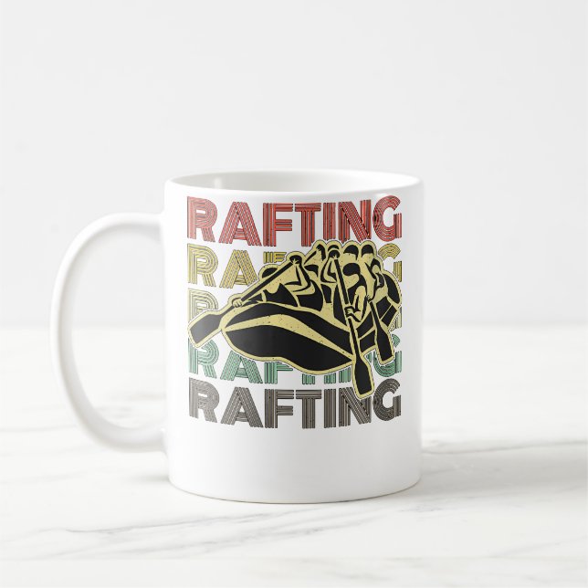 Womens Rafting Retro Loves Kayak Boat Good Paddlin Kaffeetasse (Links)