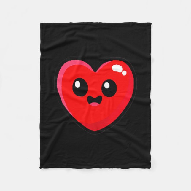 Women's Red Heart Funny Cute Design For Men Women  Fleecedecke (Vorderseite)