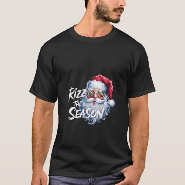 Womens Rizz Saison Weihnachtsmann Weihnachten T-Shirt (Vorderseite)