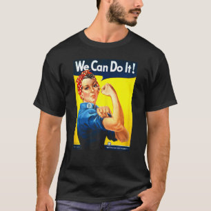 Womens Rosie The Riveter können wir es tun! Frauen T-Shirt