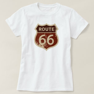 Women's ROUTE 66 Historisches Straßenschild   Wahr T-Shirt