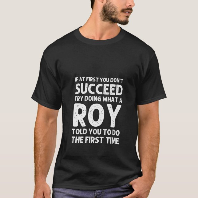 Womens Roy Funny Nachname Familienbaum Birthday Re T-Shirt (Vorderseite)