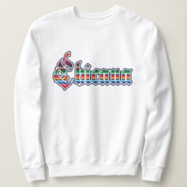 Womens Sarape print Chicana Sweatshirt
