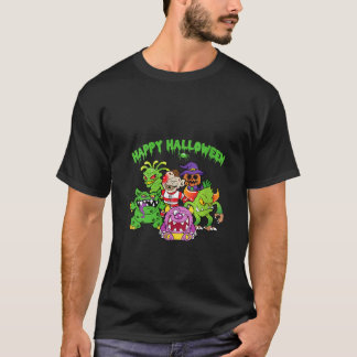Womens Scarecrow Monster Zombie Pumpkin Costum Hap T-Shirt