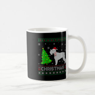 Womens Schnauzer Dog Xmas Tree Lighting Ugly Chris Kaffeetasse