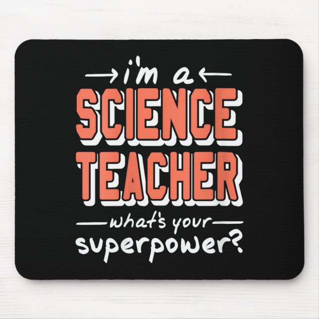 Womens Science Teacher Superwer Funny Nerd Pride V Mousepad