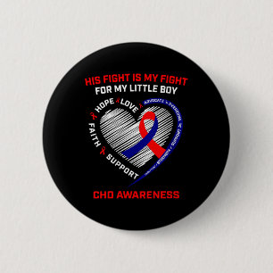 Womens Sein Kampf Kleiner Junge Son Chd Bewusstsei Button