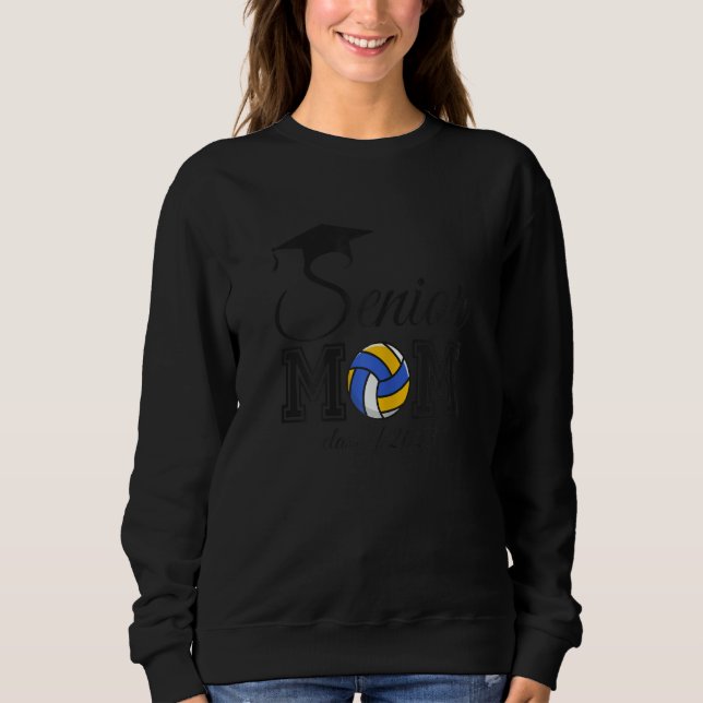 Womens Senior Mom 2023 Volleyball Graduation Back  Sweatshirt (Vorderseite)