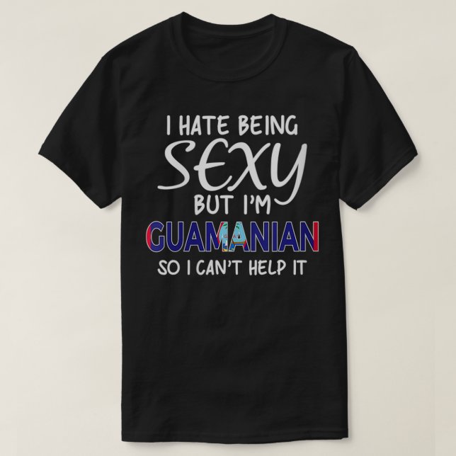 Womens Sey Guamanian Funny Guam Veck T-Shirt (Design vorne)