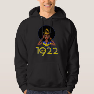 Womens Sgrho Sigma 1922 Cool Black Girl Gamma Rho Hoodie