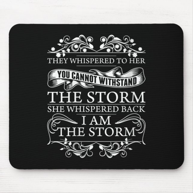Womens She Whispered Back I Am The Womens Motivati Mousepad (Vorne)