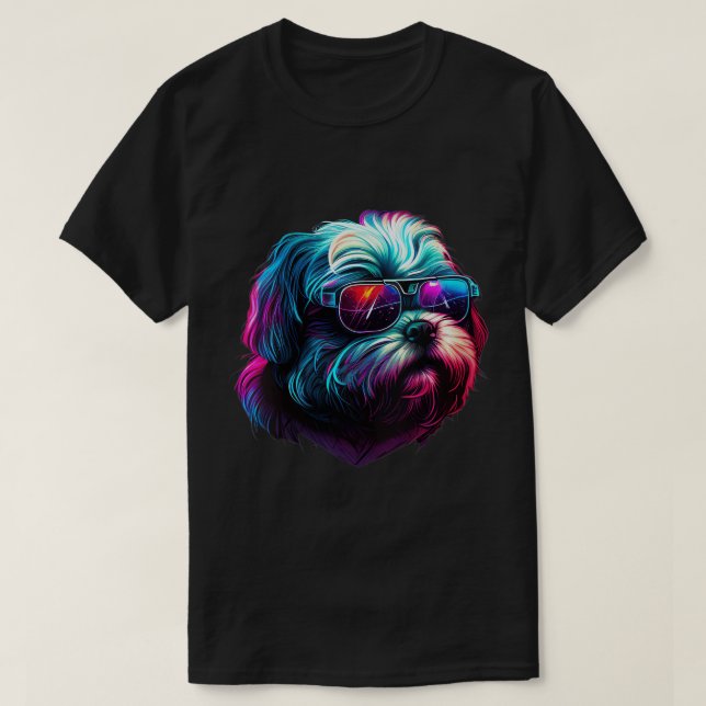Womens Shih Tzu Dogs Shih Tzus V-Neck T - Shirt (Design vorne)