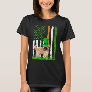 Womens Shih Tzu Saint Patrick's Day Hunde Amerikan T-Shirt