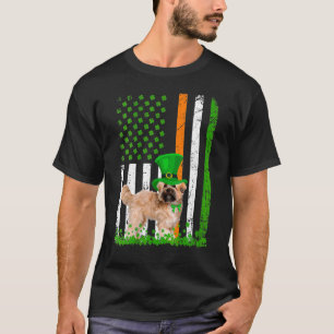 Womens Shih Tzu Saint Patrick's Day Hunde Amerikan T-Shirt