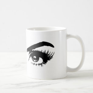 Womens Sketch Eyebrows Tasse