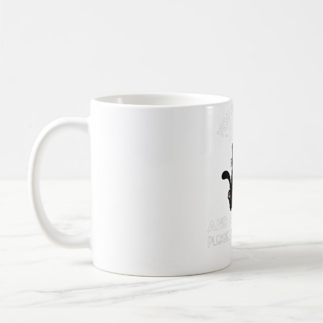 Womens Skull Dein erster Fehler war, zu denken, ic Kaffeetasse (Links)