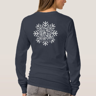 Womens Slim Fit Snowflake QR-T - Shirt