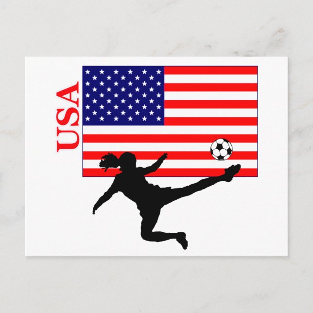 Women's Soccer USA Postkarte (Vorderseite)