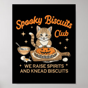 Womens Soky Biscuits Club Halloween Bäckerei Poster