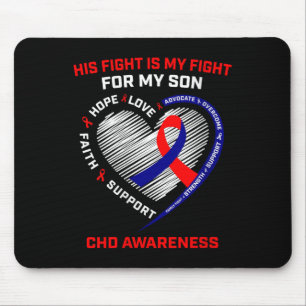 Womens Son Chd Awareness Heart Disease G Mousepad