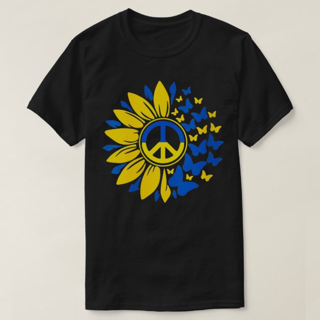 Womens Sonnenblume Ukraine ukrainische Flagge Ukra T-Shirt (Design vorne)