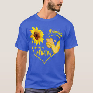 Womens Sonnenblumen Herzvergnügen ist ein Mamaw  T-Shirt