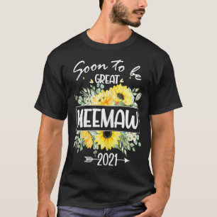 Womens Soon To Be Meemaw 2021 T-Shirts Soon To Be