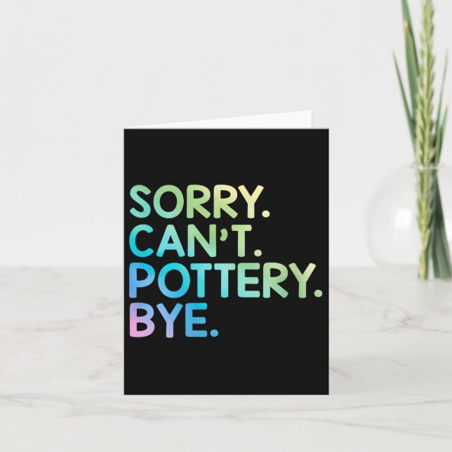 Womens Sorry Can't Ttery Bye Funny Ttery Teacher M Karte (Vorderseite)