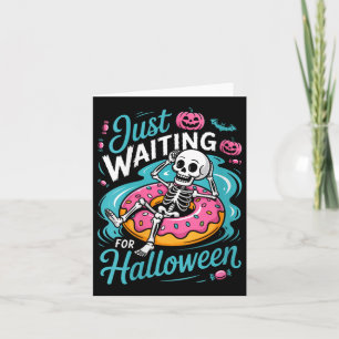 Womens Spooky Summer Skeleton gerade für Hal Gewar Karte