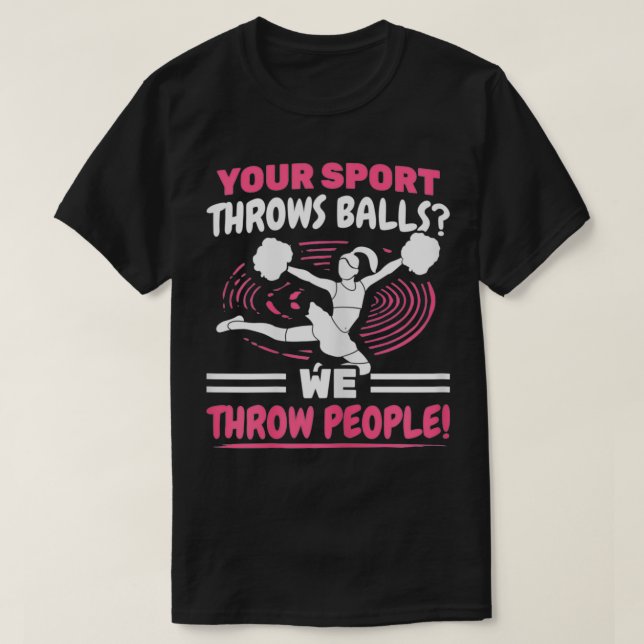 Womens Sport Throws Balls We People Cheerleader Ch T-Shirt (Design vorne)