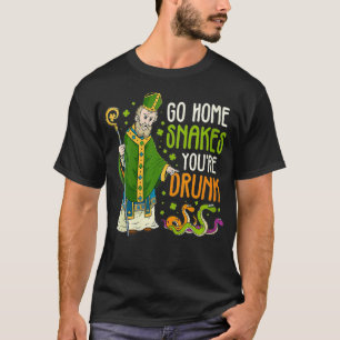 Womens St Patrick Snakes Go Zuhause Sie sind Betru T-Shirt