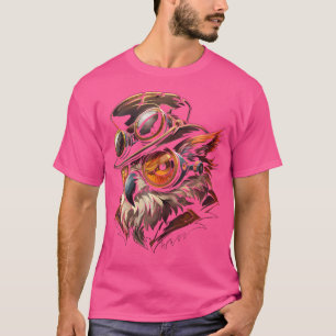 Womens Steam Punk Owl Steampunk Art T-Shirt