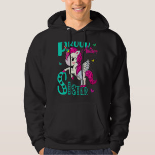 Womens Stolz Sister Autismus Awareness World Day U Hoodie