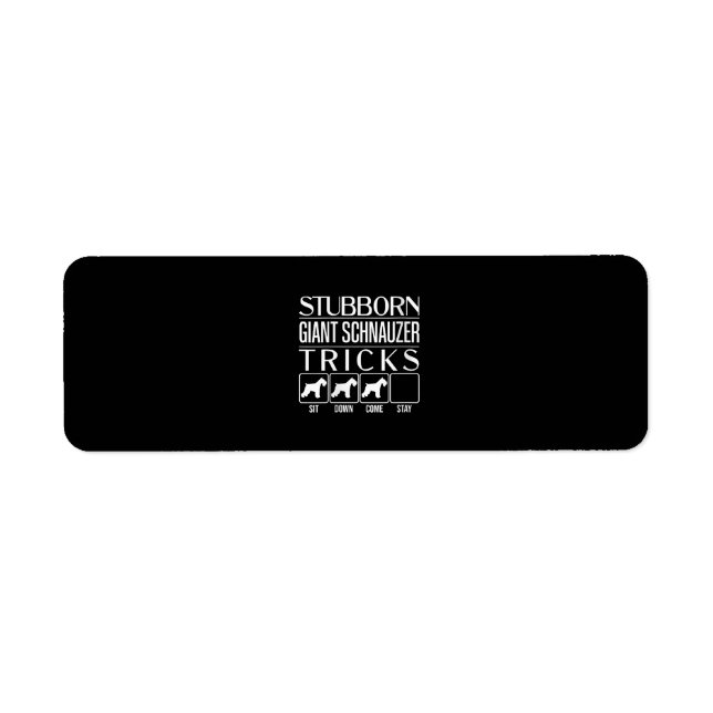 Womens Stubborn Giant Schnauzer Tricks (Vorne)
