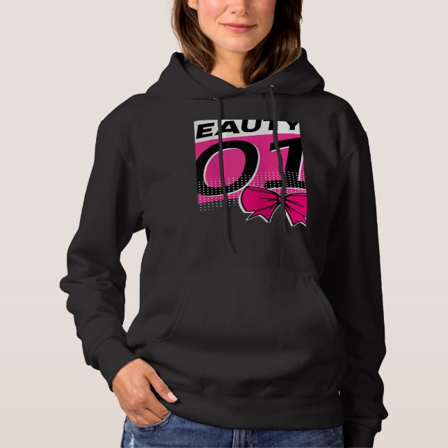 Womens Stylish Statement Valentine's Day Partnerlo Hoodie (Vorderseite)