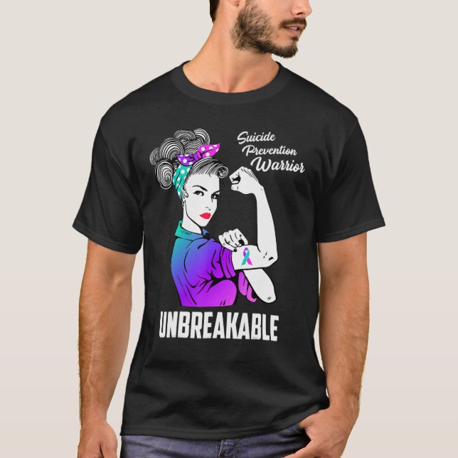 Womens Suicide Prevention Awareness Week Warrior U T-Shirt (Vorderseite)