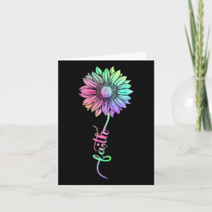 Womens Sunflower Watercolor Mental Health Semi Col Karte