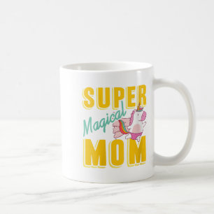 Womens Super Magical Mama Rainbow Unicorn Hero Wer Kaffeetasse