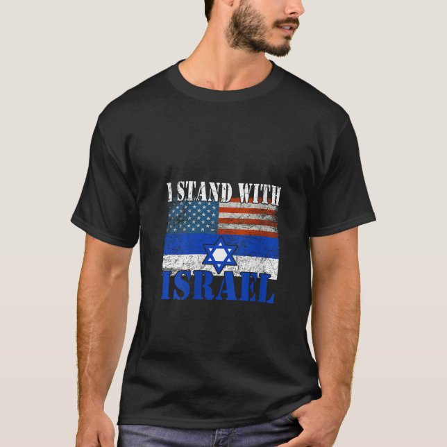 Womens Support Israel I Stand With Israel Israeli  T-Shirt (Vorderseite)