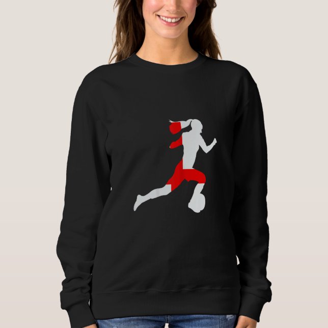 Womens Support The Football Soccer Lionesses 2022 Sweatshirt (Vorderseite)