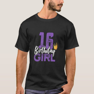 Womens Sweet Sixn 16Th Birthday Girl T-Shirt