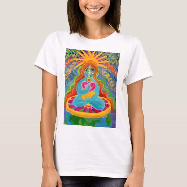 Womens T - Shirt Original Artwork Bright Colors (Vorderseite)