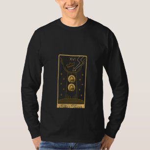 Womens Tarot Card Der Turm okkultisiert gotische H T-Shirt