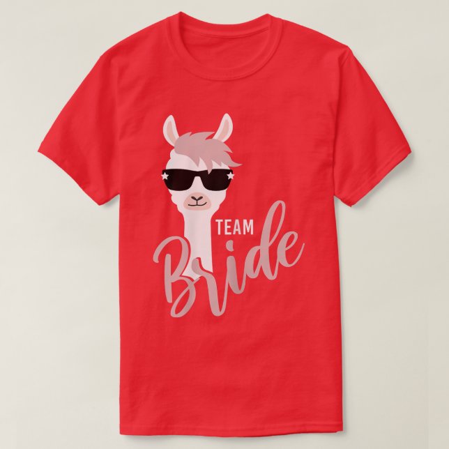 Womens Team Bride llama Alpaca Junggeselinnen-Absc T-Shirt (Design vorne)