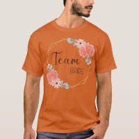 Womens Team Bride Stag Night Blumen Wreath Pink Bl