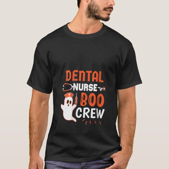 Womens Teeth Ghost Pumpkin Hexe Niedlich Dental Ha T-Shirt (Vorderseite)