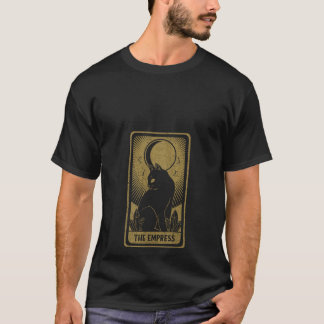 Womens The Empress Women Mystical Moon Occult Taro T-Shirt