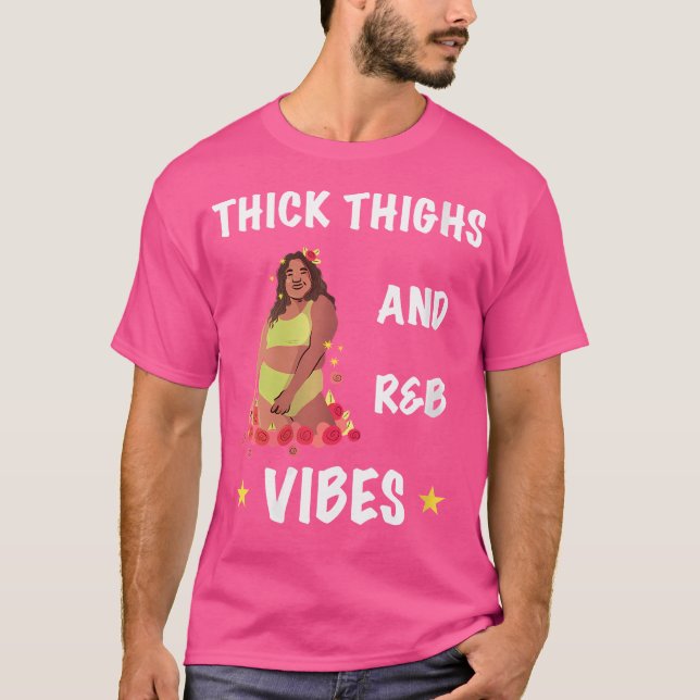 Womens Thick Thighs Rb Vibes T-Shirt (Vorderseite)