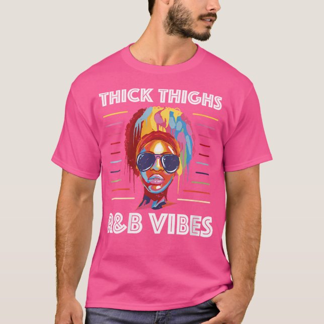 Womens Thick Thighs Rb Vibes T-Shirt (Vorderseite)